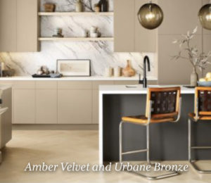 amber velvet / urban bronze colors