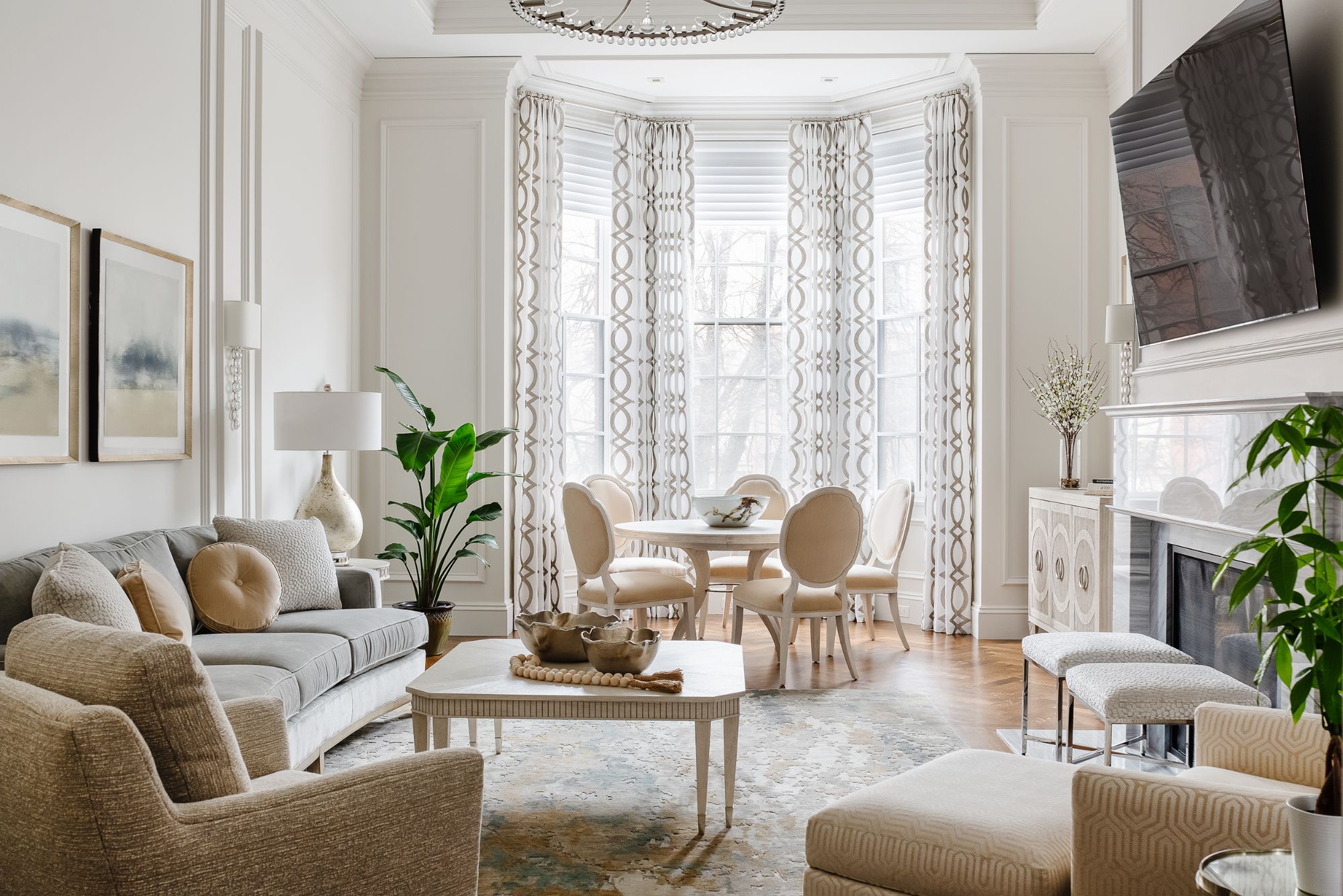luxury glam interior design simpsonville 